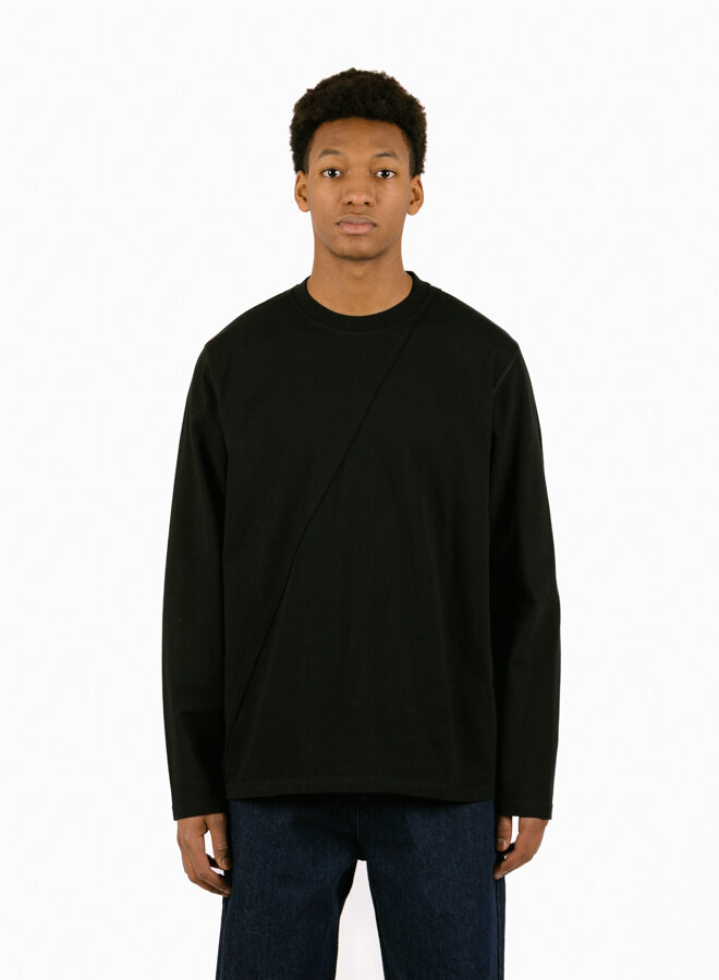 Back Circle Logo Longsleeve Black