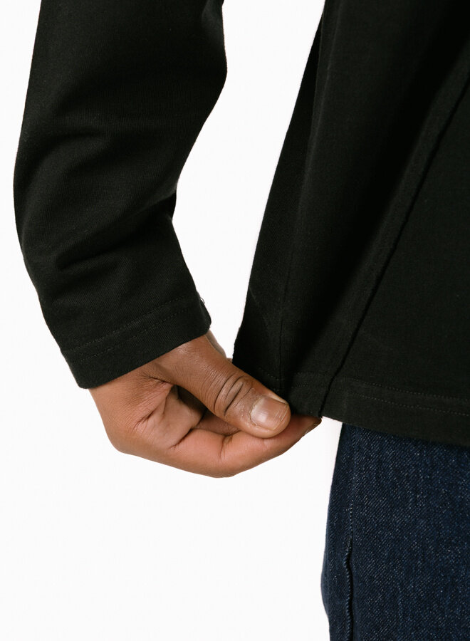 Back Circle Logo Longsleeve Black