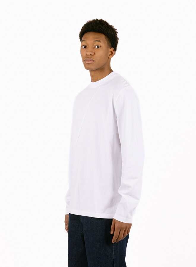 Back Circle Logo Longsleeve White