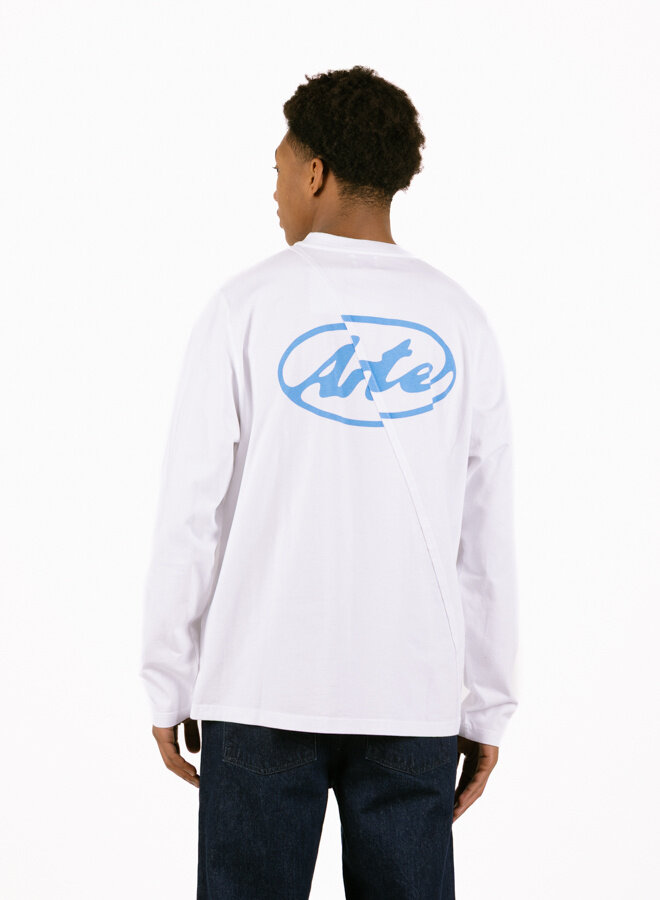 Back Circle Logo Longsleeve White
