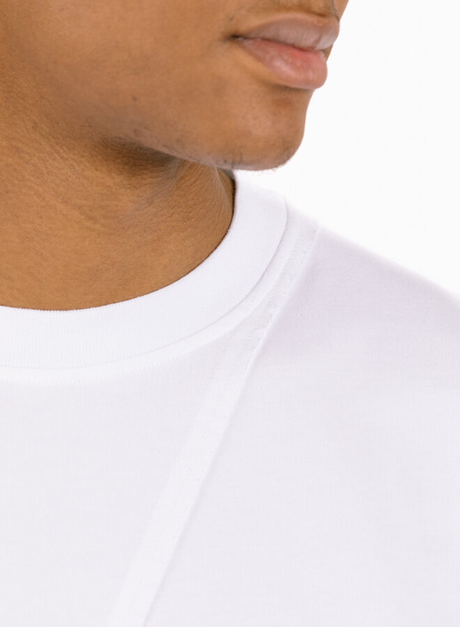 Back Circle Logo Longsleeve White