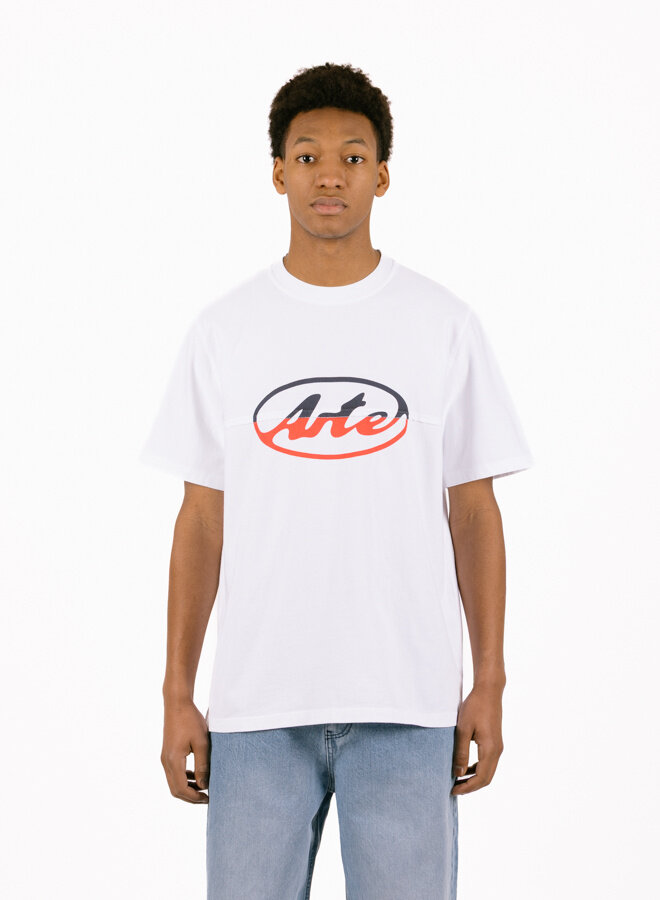 Circle Logo Cut T-shirt White