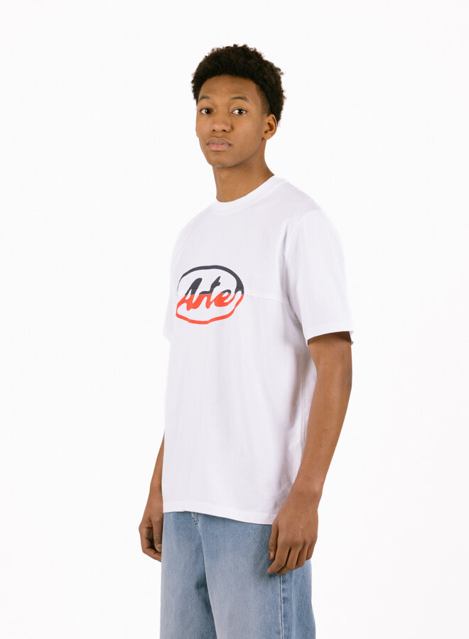 Circle Logo Cut T-shirt White