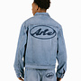 Circle Logo Jeans Jacket Denim Bleach