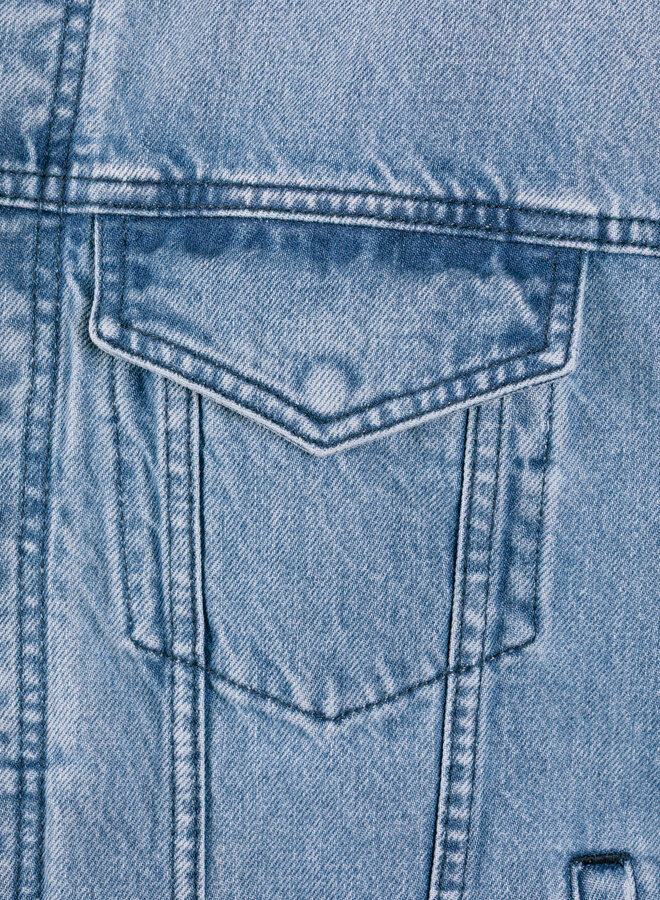 Circle Logo Jeans Jacket Bleach