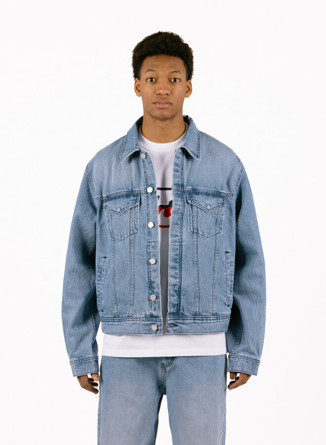 Circle Logo Jeans Jacket Bleach