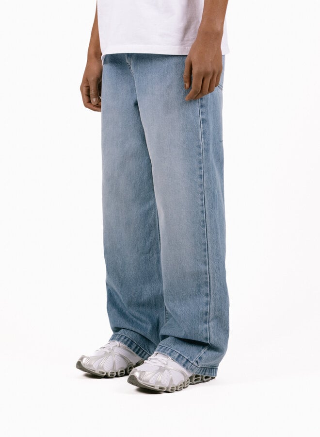 Circle Logo Pocket Pants Denim Bleach