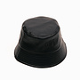 PU Leather Buckethat Black