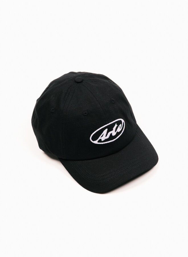 Round Logo Cap Black