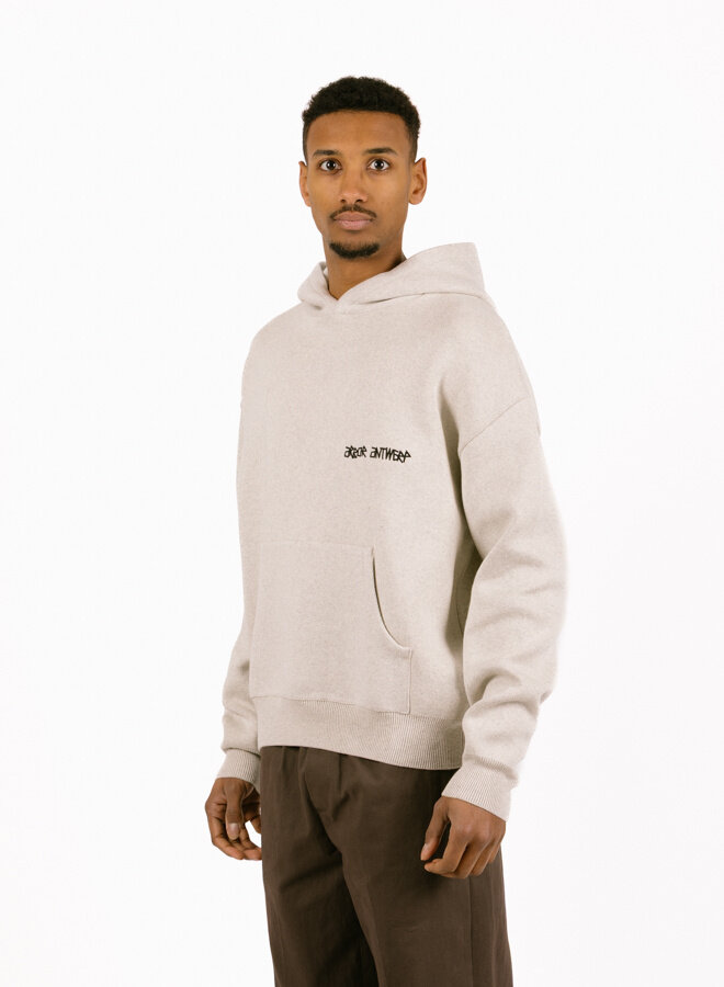 Flower Garden Knitted Hoodie Green