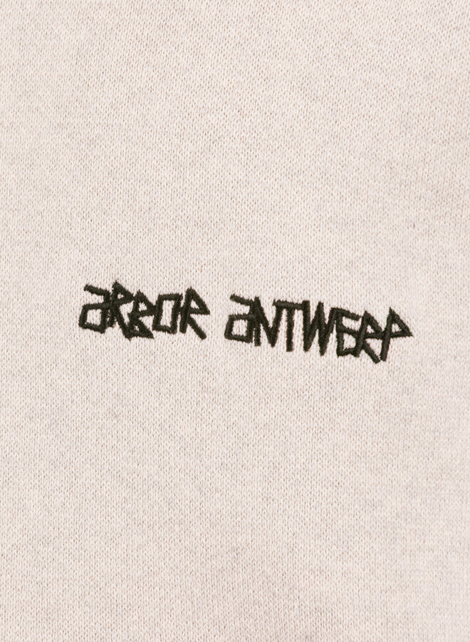 Flower Garden Knitted Hoodie Green