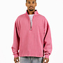 Plate Half-Zip Washed Pink