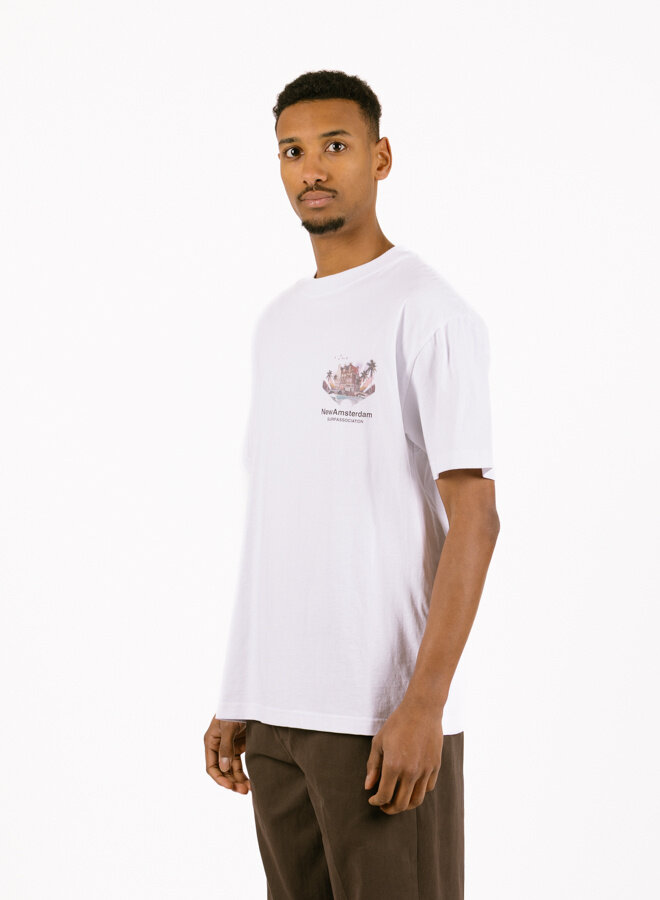 New Amsterdam Surf Association Tropical Tee White