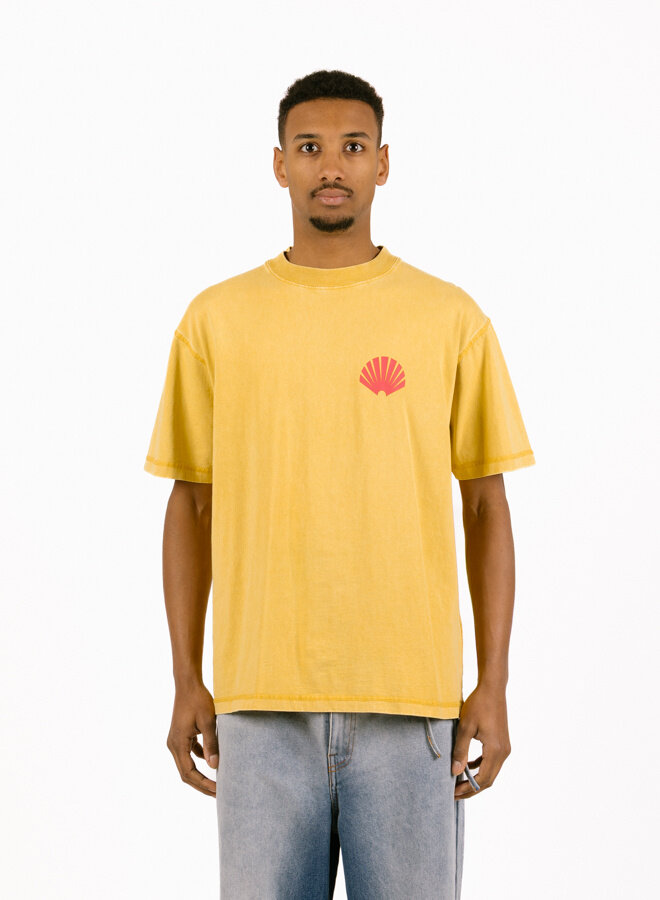 New Amsterdam Surf Association Logo Tee Sun Yellow/Deep Red