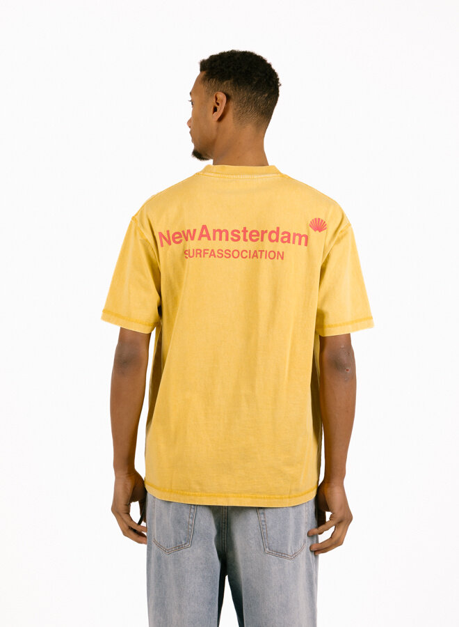 Logo Tee Sun Yellow/Deep Red