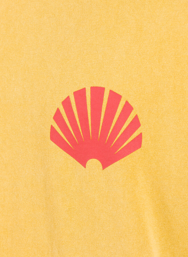 Logo Tee Sun Yellow/Deep Red