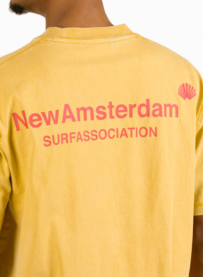 Logo Tee Sun Yellow/Deep Red