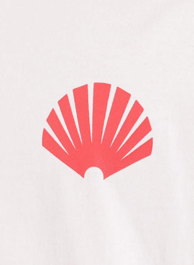 New Amsterdam Surf Association Logo Longsleeve Washed White / Deep Red