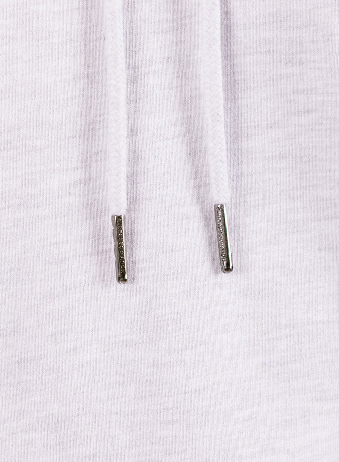 Logo Hoodie Ash / Poppy Red