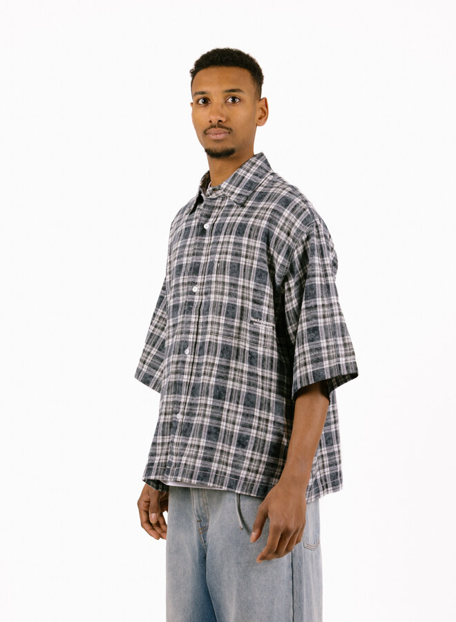 New Amsterdam Surf Association Wijk Shirt Short Sleeve Bleached Check