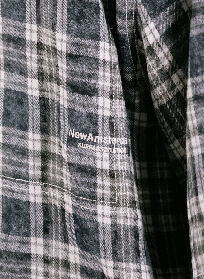 New Amsterdam Surf Association Wijk Shirt Short Sleeve Bleached Check