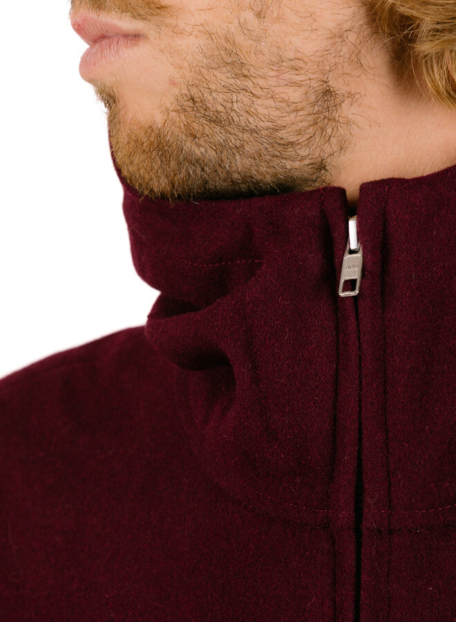 Technical Wool Jacket Bordeaux