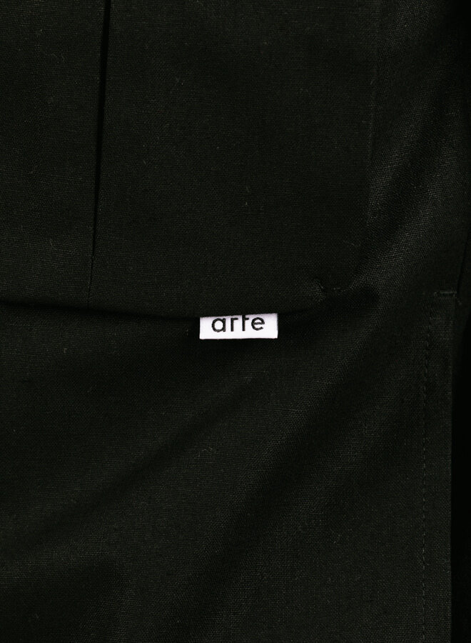 Technical Linen Jacket Black