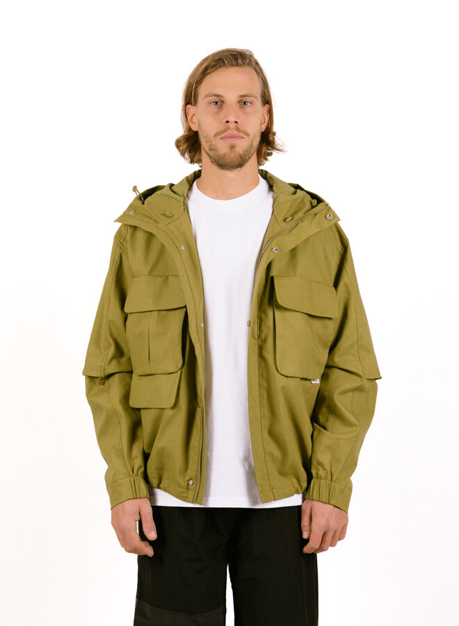 Technical Linen Jacket Green
