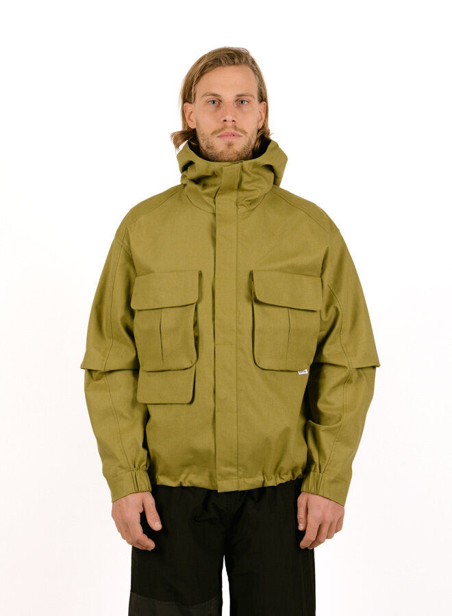 Technical Linen Jacket Green