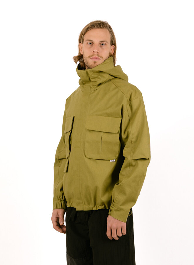 Technical Linen Jacket Green