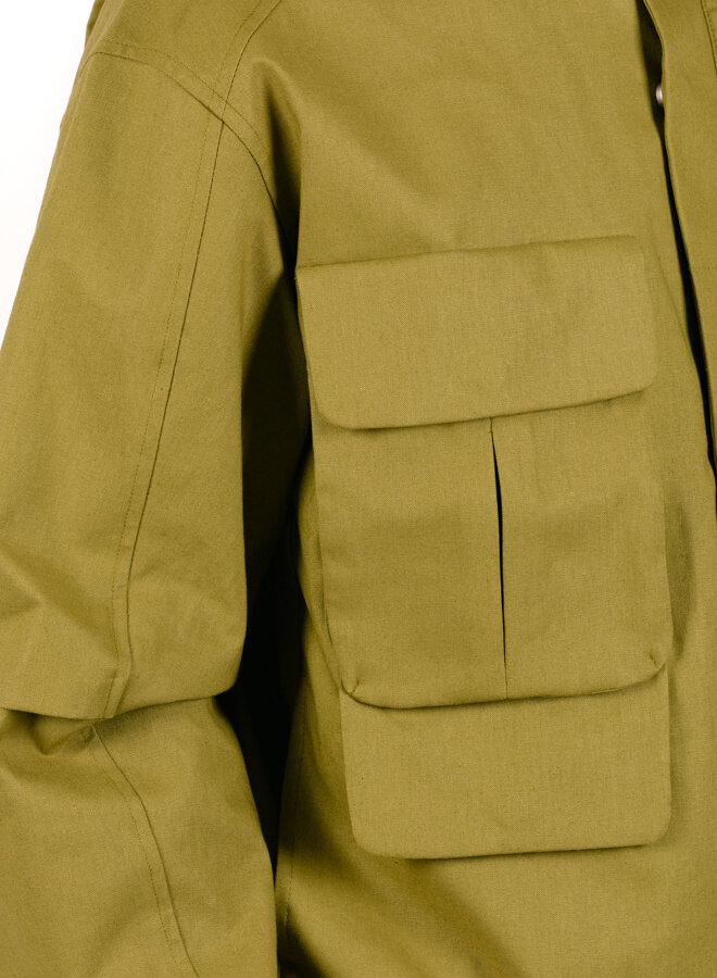 Technical Linen Jacket Green