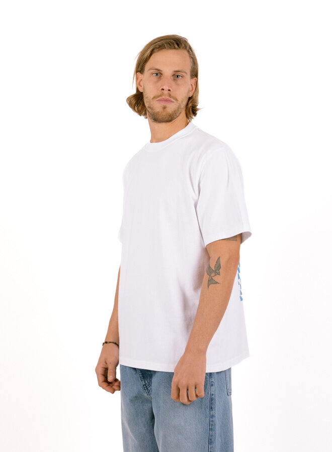 Abstract Back Print T-shirt White