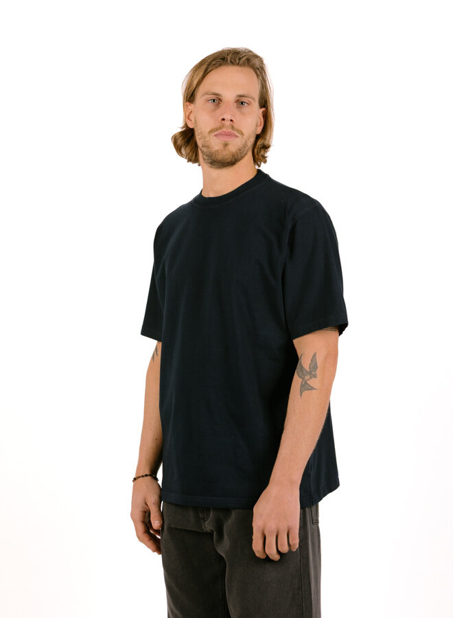 Abstract Back Print T-shirt Navy