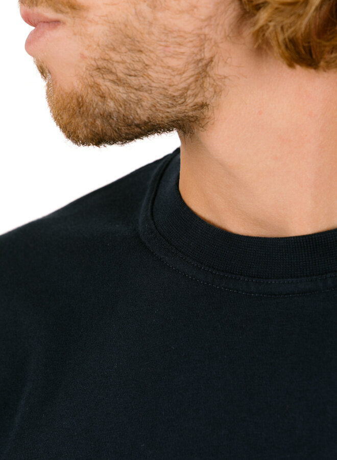 Abstract Back Print T-shirt Navy