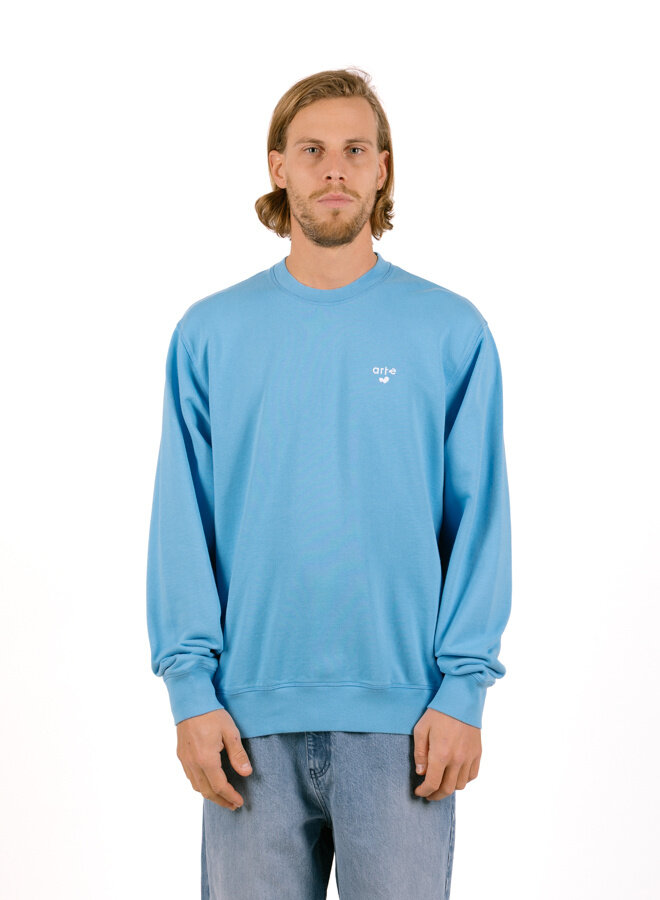 Heart Logo Crewneck Blue