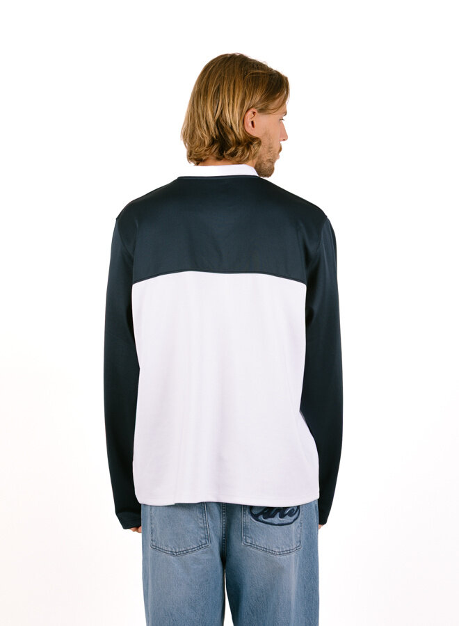 Circle Logo Longsleeve White/Navy
