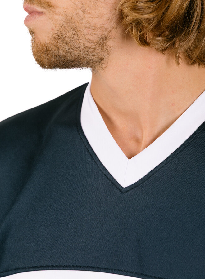 Circle Logo Longsleeve Wit/Navy