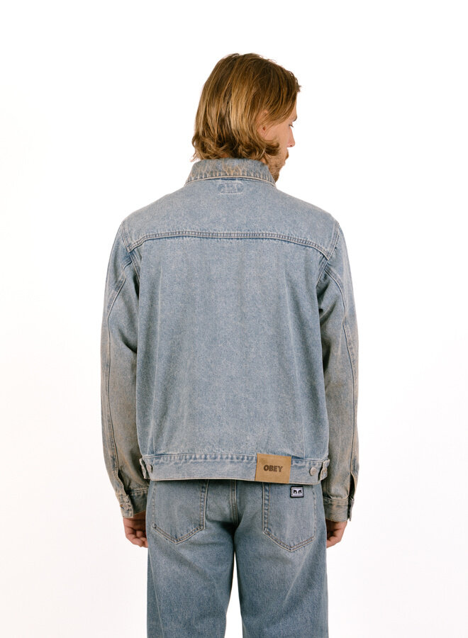 Base Trucker Jacket Heavy Vintage Light Indigo