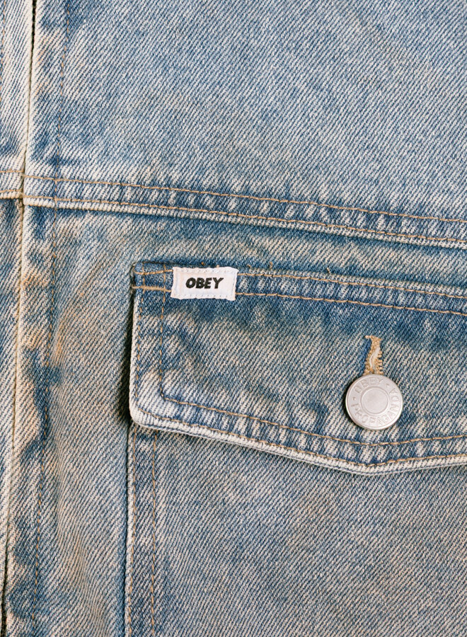 Base Trucker Jacket Heavy Vintage Light Indigo