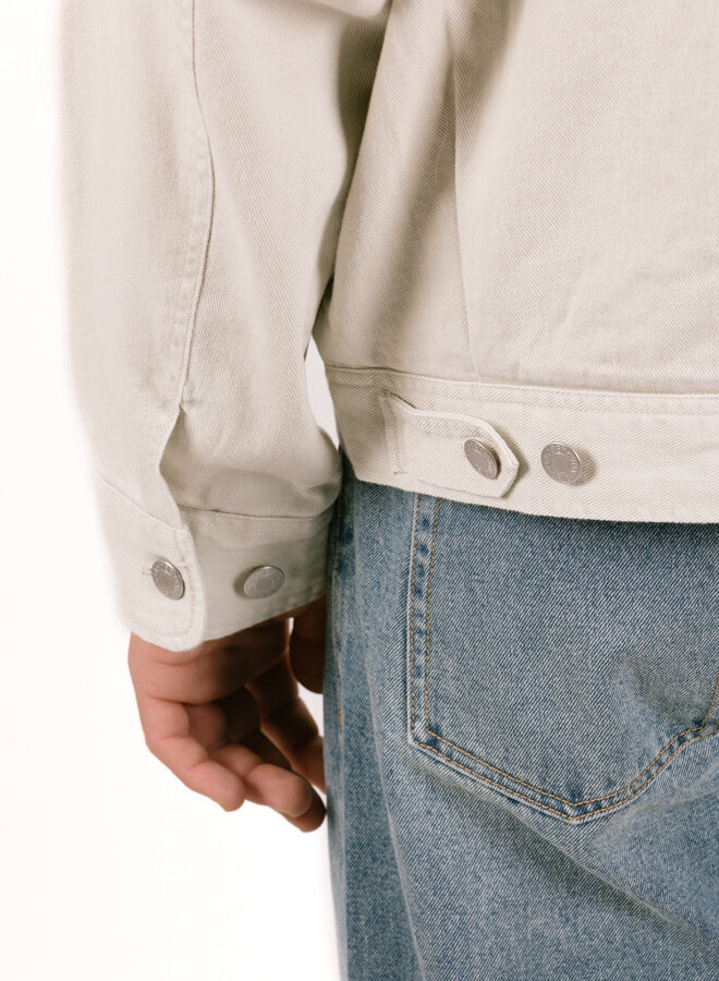 Walter Work Jacket Silver Birch Faded Wash