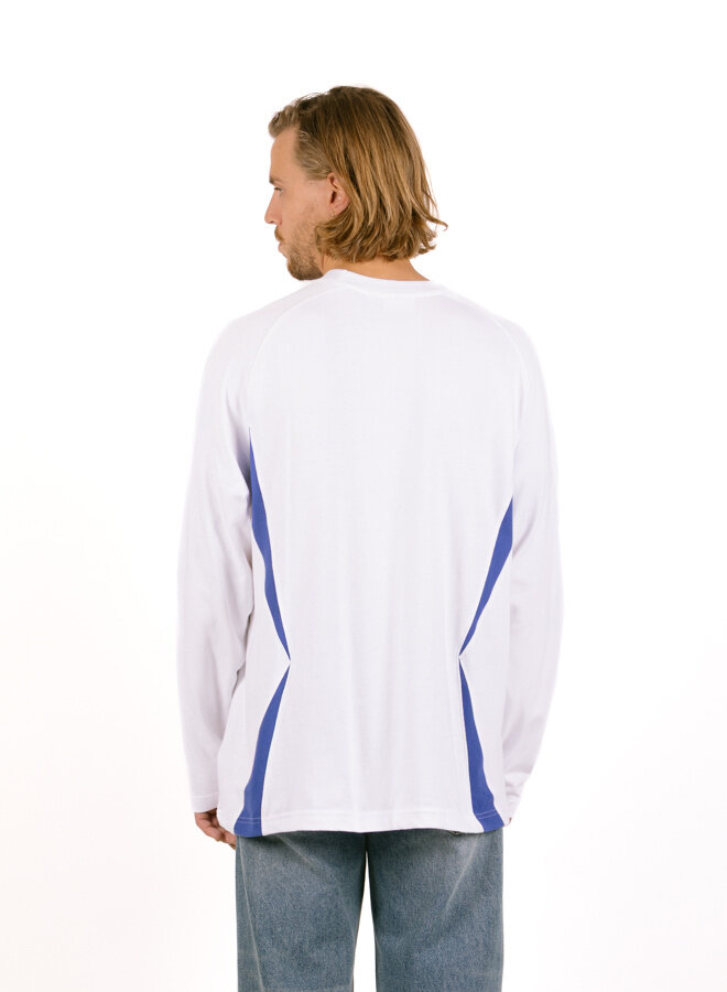 League Shirt Ls White Multi