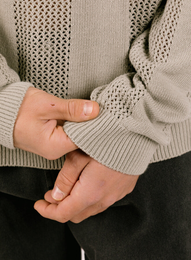 Crochet Sweater London Fog