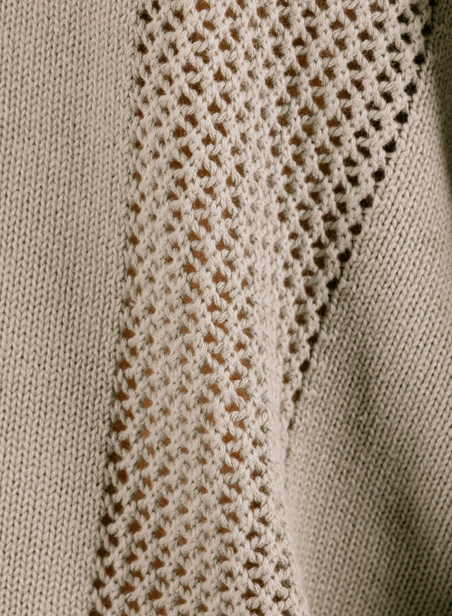 Crochet Sweater London Fog