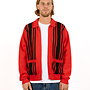 Matt Zip Up Sweater Red Multi
