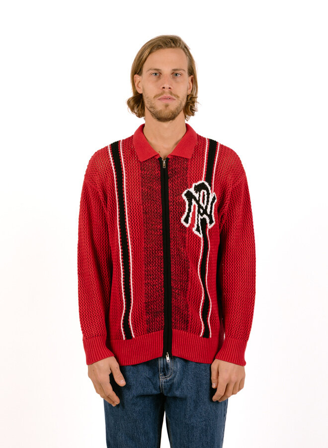 NYP Sports Crochet Jumper Red