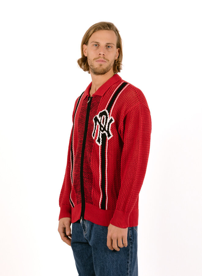 NYP Sports Crochet Jumper Red