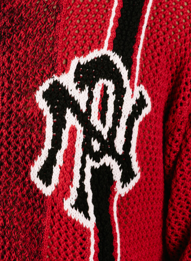 NYP Sports Crochet Jumper Red