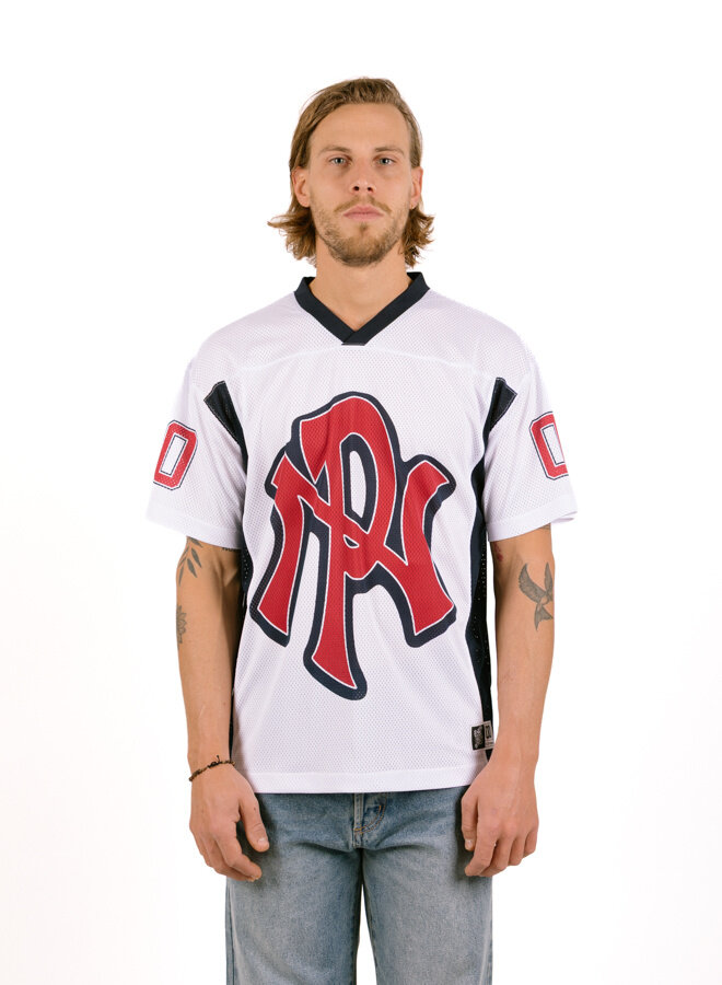 Nyp Sports Poly Ss Jersey Men White