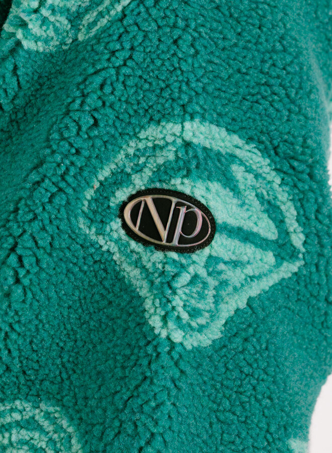 Space Travel Fleece Jacket  Aqua