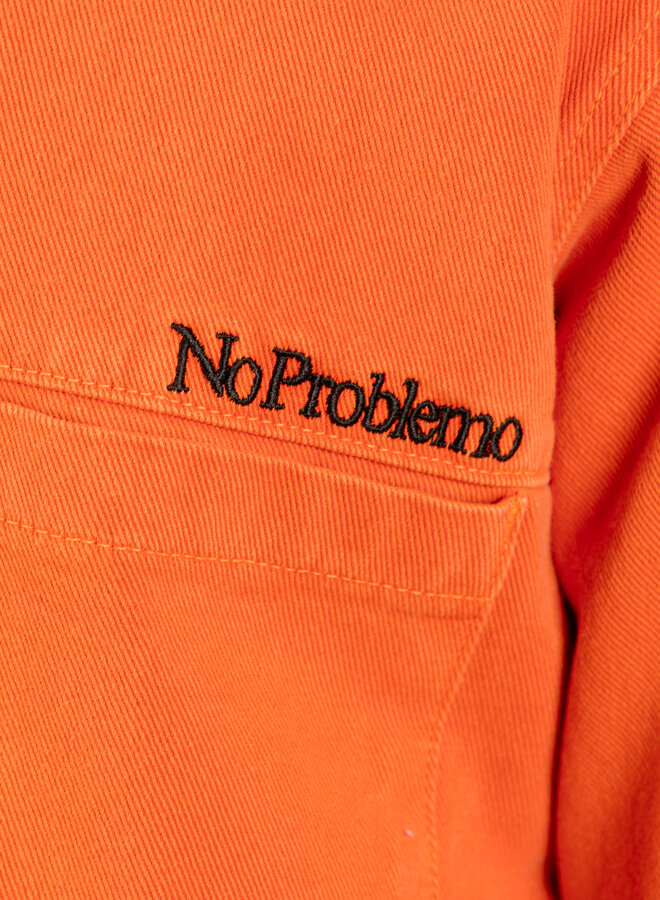Mini Problemo Denim SS Work Shirt Coral